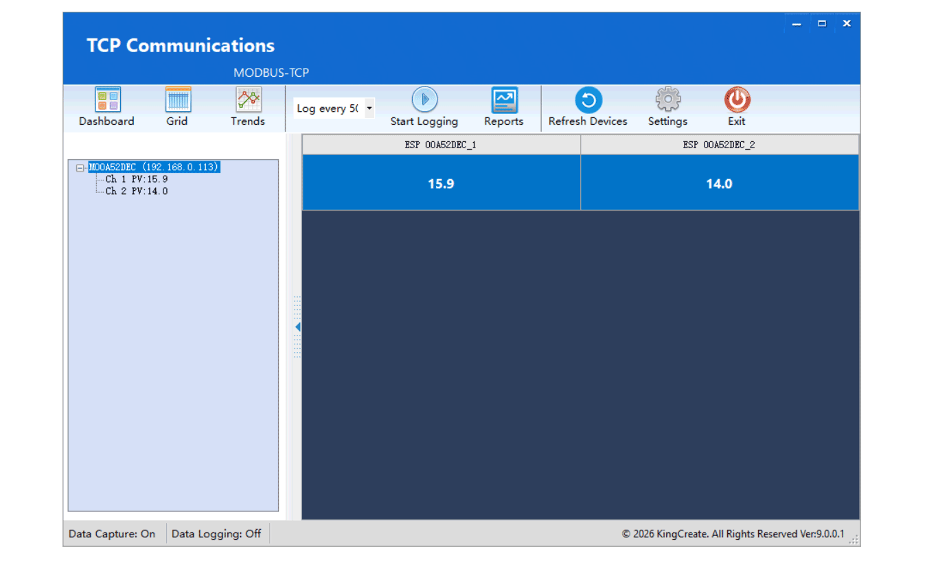 TCP Communication Software