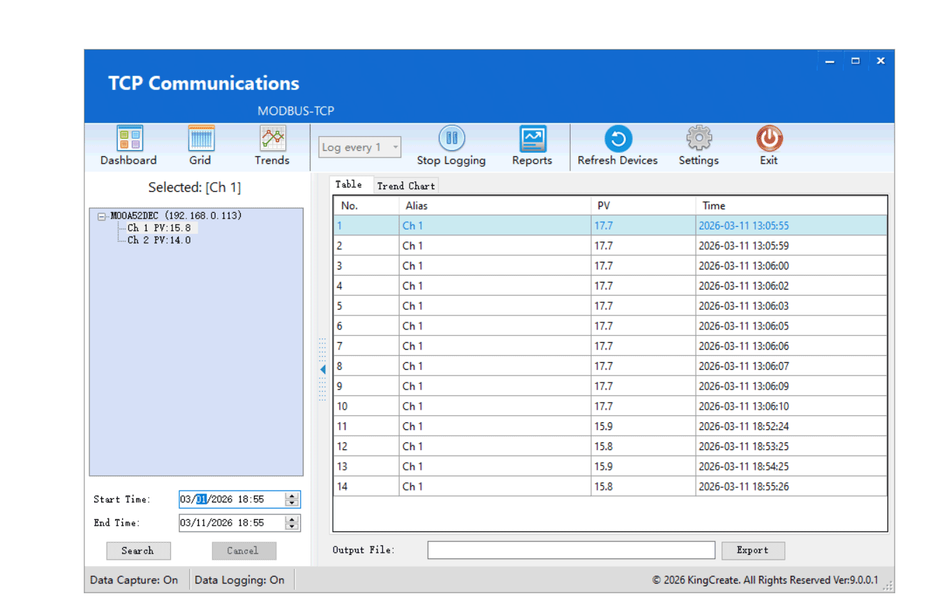 TCP Communication Software